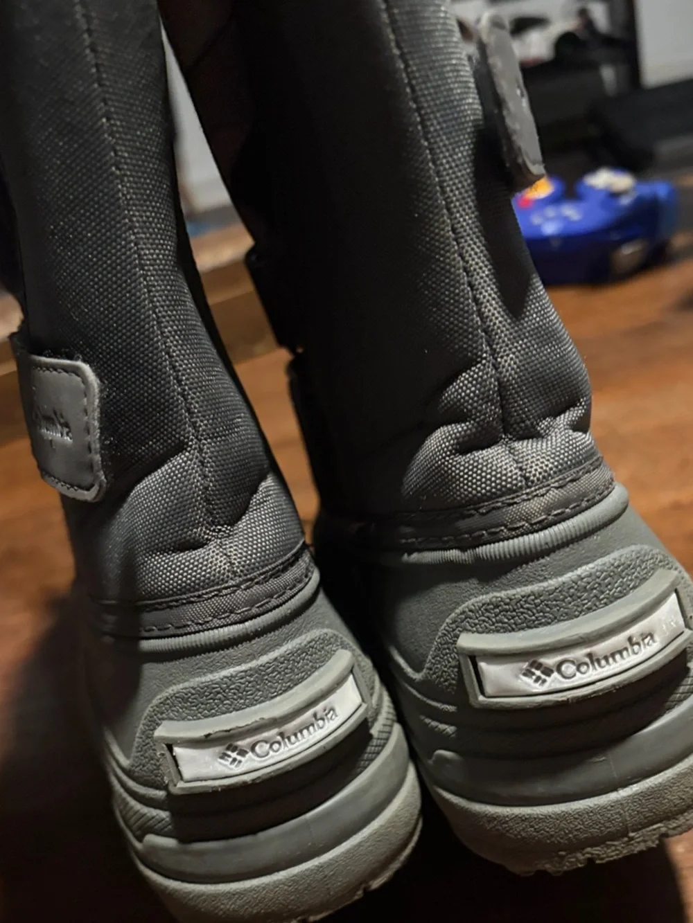 Columbia Kids Gray Camo Winter Boots